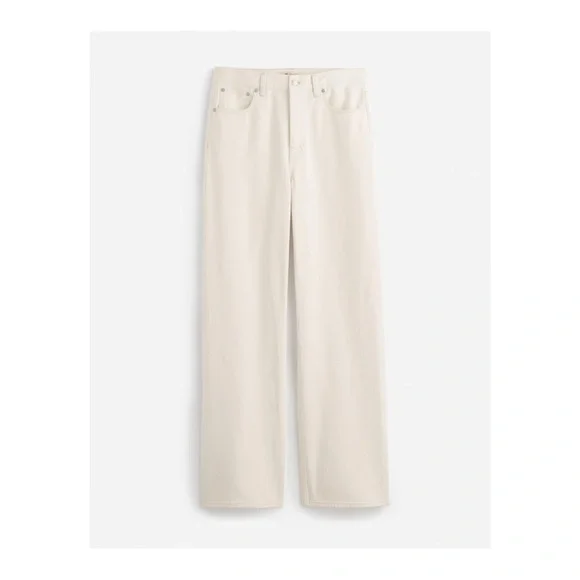 Madewell Low-Slung Baggy Jeans in Vintage Ivory NWT - Picture 8 of 9